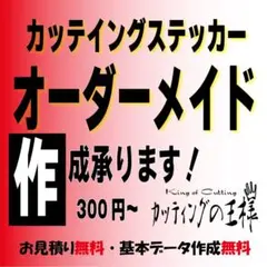 オーダーメイドカッティングステッカー作成　カー　車　専用車　89