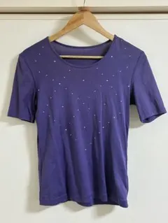 【伊太利屋 イタリヤ】Tシャツ・タンクトップ パープル ラメ 7号のサムネイル