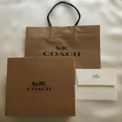 【未使用】COACH コーチ ショップ袋＆ギフト箱＆カード、ギフトセットのサムネイル
