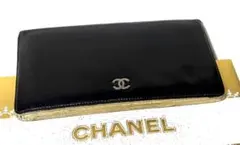 CHANEL シャネル ☆ 折りたたみ長財布 ココマーク ブラック ベージュのサムネイル