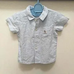 familiar ギンガムチェック シャツ80