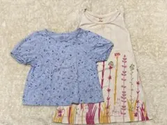 UNIQLO UT 半袖Tシャツ　ノースリーブワンピース 2枚セット 110のサムネイル
