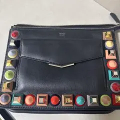 フェンディFENDI 美品パープル メッシュ かごバッグ - メルカリ