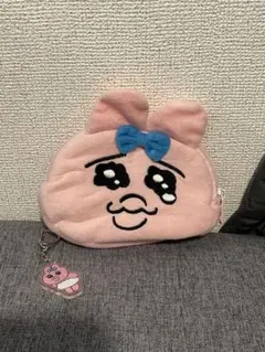 匿名配送　おぱんちゅうさぎ　ポーチ　アクリルキーホルダー