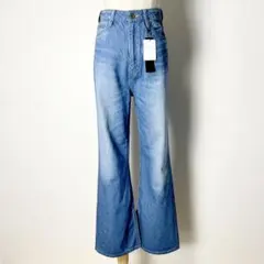 新品 JEANASIS ジーナシス ハイウエスト スリットデニムパンツ S