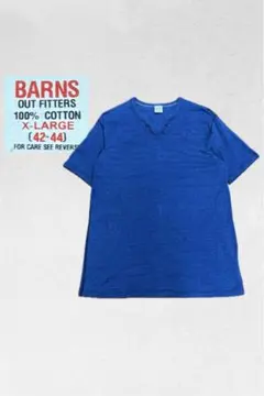 BARNS OUTFITTERSスキッパーネック Tシャツ インディゴブルーXLのサムネイル