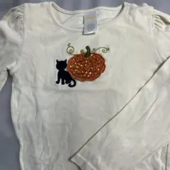 GYMBoreeジンボリー 長袖カットソー 5サイズ 猫とパンプキン ハロウィン