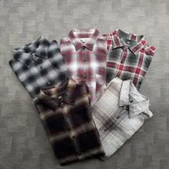 【セット売】UNIQLO オンブレチェックシャツ