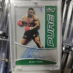 leaf ボクシング　マイク・タイソン　サインカード leaf ボクシング マイク・タイソン サインカード 2025年最新