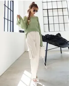 グラムリップス back open メッシュ サマーニット