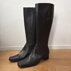 A.D.O collection リアルレザー ロングブーツ 23.5 日本製