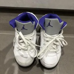 Jordan キッズスニーカー ホワイト/パープル