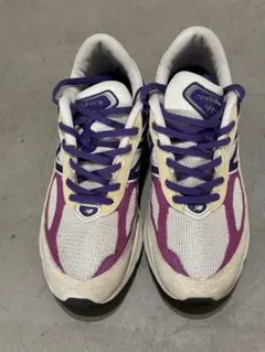 New Balance V6 990 ホワイト/パープル スニーカー