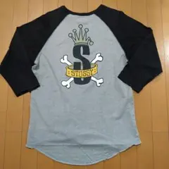 激レア貴重 STUSSY CROWN BAND ラグラン 七分丈 折れクラウンのサムネイル