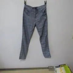 JenniGirl チェック柄 スキニーパンツ ハイウエスト