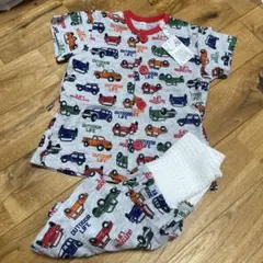 アウトドアライフ 車柄 ベビーパジャマ 90サイズ