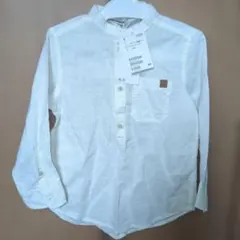 ホワイト長袖シャツ 3-4Y　105cm