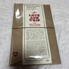 新品　トラベラーズノート レギュラーサイズ LOVE AND TRIP レッド