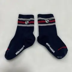 ミキハウス ベビー靴下 13-15cm ネイビー 紺色 入園式