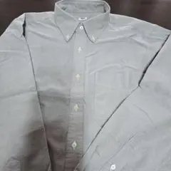 UNIQLOオックスフォードシャツ 100%コットン　グレーS