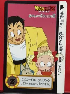 34 ヤムチャ クリリンの娘 当時物ドラゴンボールカードダス