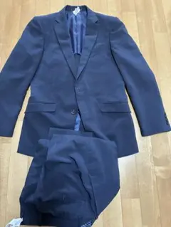 タカキュースリムフィットネイビー ビジネススーツ ジャケットとパンツセットA5