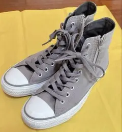 25.5cm コンバース　オールスタージップ　グレー　レディース