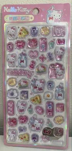 【新品】ドロップ 3D シール サンリオ キティ うるちゅる 立体