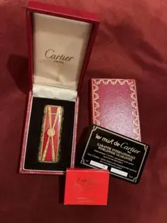 Cartier カルティエ ロイキング ゴールド エナメル 装飾 ライター本体 