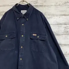 【Carhartt】シャツ/カバーオール ビッグサイズ CH 紺綿 ネイビー