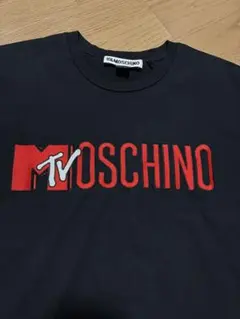 H&M × MOSCHINO コラボTシャツ 刺繍ロゴ MTV サイズM