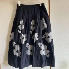 フラワープリント フレアスカート Mサイズ