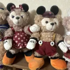 【最終値下げ】ダッフィー シェリーメイ　ぬいぐるみバッチ　タグ付き　レア