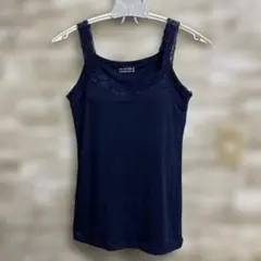 HK WORKS LONDON ネイビー レース タンク　　Lのサムネイル
