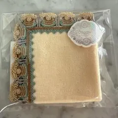 近沢レース店タオルハンカチ　パンケーキ　パウダーイエロー　新作　新品