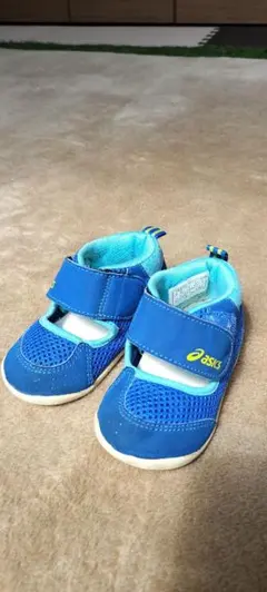 asics ベビーサンダル 青　12.5cm