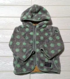 ベビー　パーカー　オフィシャルチーム　ドット柄　フリース　80cm