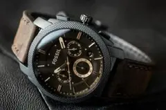 FOSSIL フォッシル 腕時計 クロノグラフ ブラウンレザー 牛革 ゴールドのサムネイル