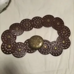 （5.16削除）穴あきデザイン ベルト　レザー