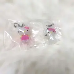 ハローキティ　めじるしアクセサリー　チャーミーキティ　お花　2個セット