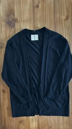 JOHN SMEDLEY ボタンレス カーディガン 黒 S ジョンスメドレー - メルカリ