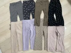 ベビー　キッズ　バースデイ　フレアパンツ　コトリ　ハート　95