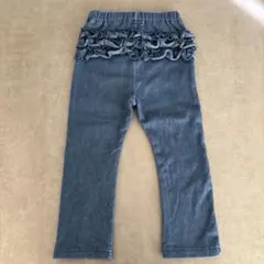 【スヌーピー様専用】フリル付きデニムパンツ 90cm➕100cm