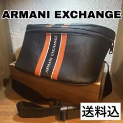 【美品】ARMANI EXCHANGE ボディバッグ オールオーバーロゴのサムネイル