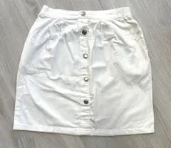 Ray Cassin ホワイト　膝丈　スカート