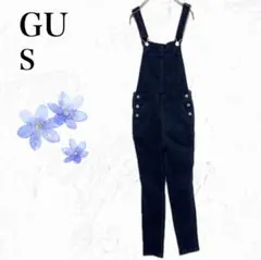 【GU】ジーユー　オーバーオール　デニムサロペット　カジュアルコーデ　コットン