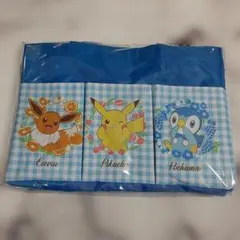 ポケットモンスター プラチナムザッカ ポケット付き収納バッグ ブルー【新品】