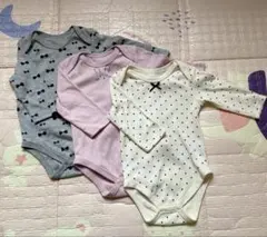 ベビー肌着 ロンパース　長袖　3枚セット 70サイズ