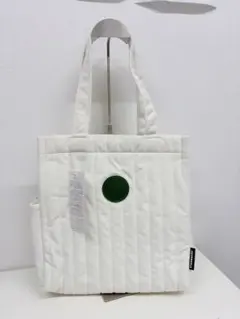 新品タグ付】非売品スターバックス キルティング トートバッグ ホワイトエコバッグ