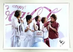 嵐 集合 公式写真 2003 コカコーラ CM イベント 嵐ロゴ 初期 ⑦